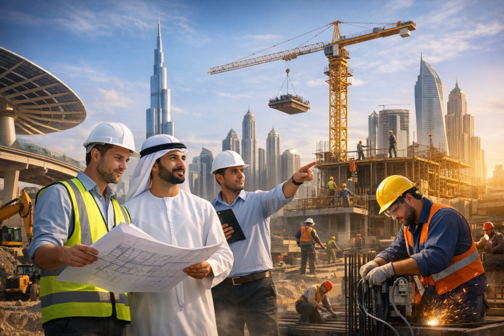 وظائف المقاولات والإنشاءات في الإمارات 2025