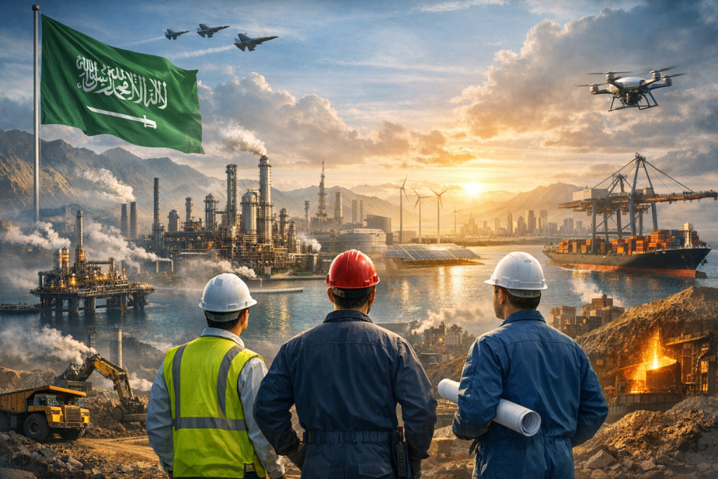 وظائف الصناعات الثقيلة في السعودية 2026 برواتب عالية
