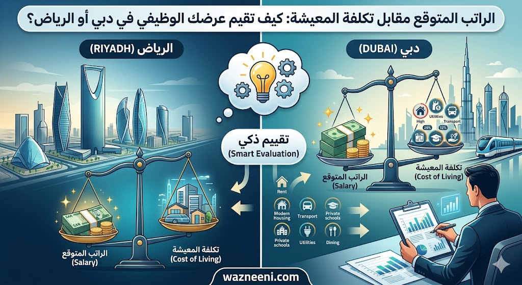 تقييم العرض الوظيفي في دبي أو الرياض