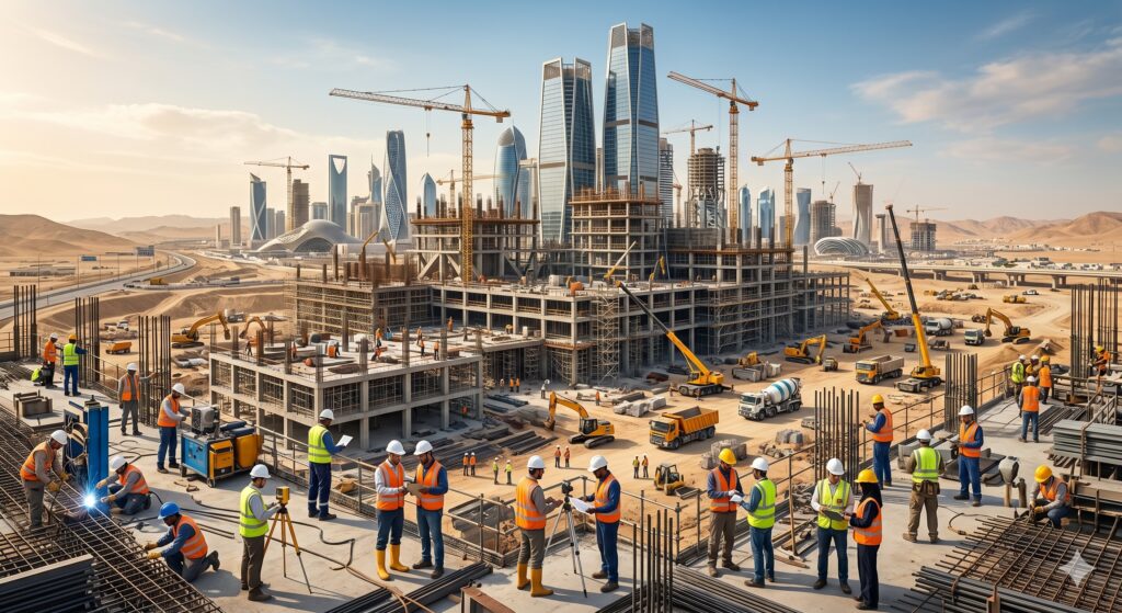 دليل وظائف شركات المقاولات في السعودية 2026