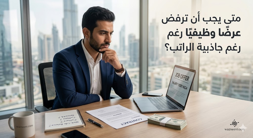 رفض عرض وظيفي