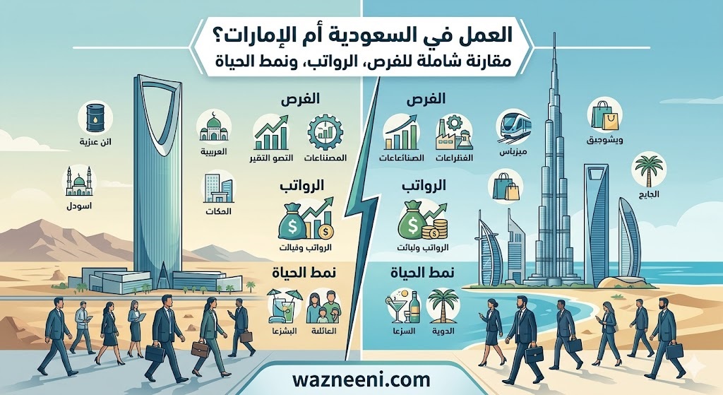 العمل في السعودية أم الإمارات
