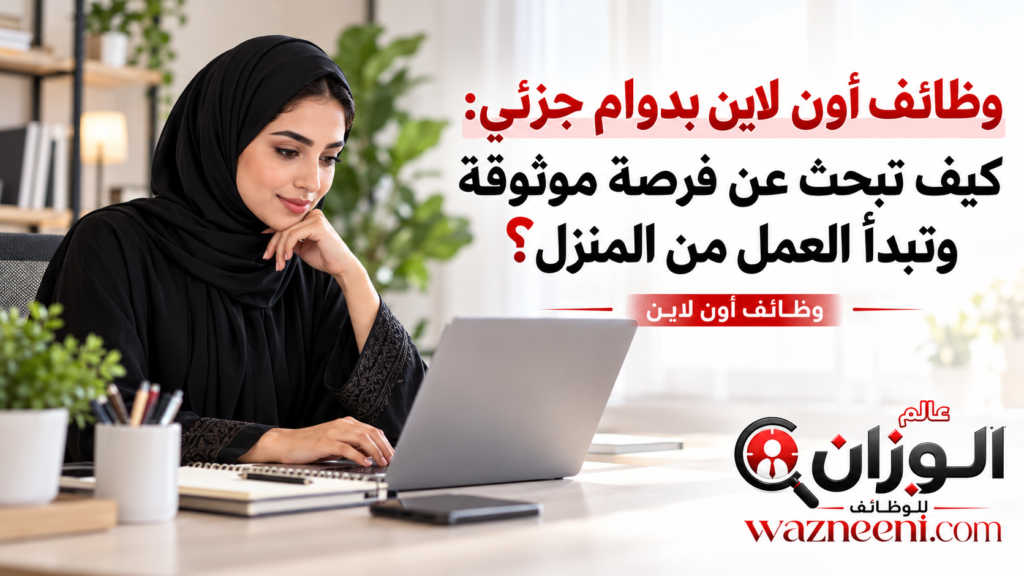 وظائف أون لاين بدوام جزئي