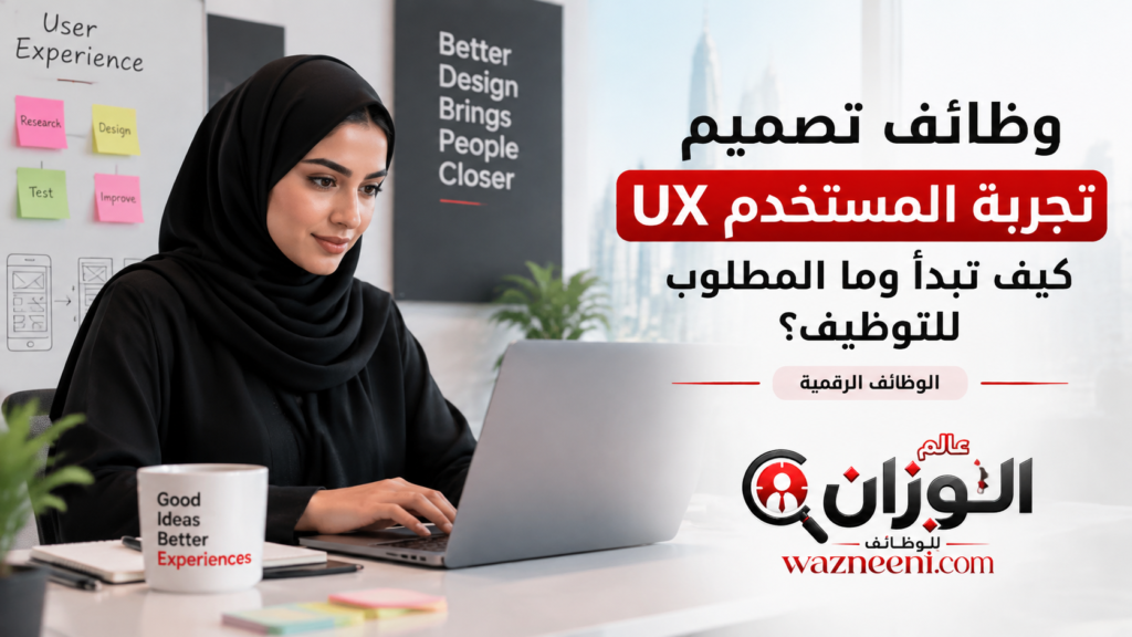 وظائف تصميم تجربة المستخدم UX