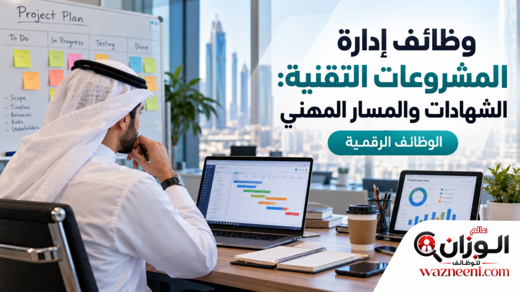 وظائف إدارة المشروعات التقنية