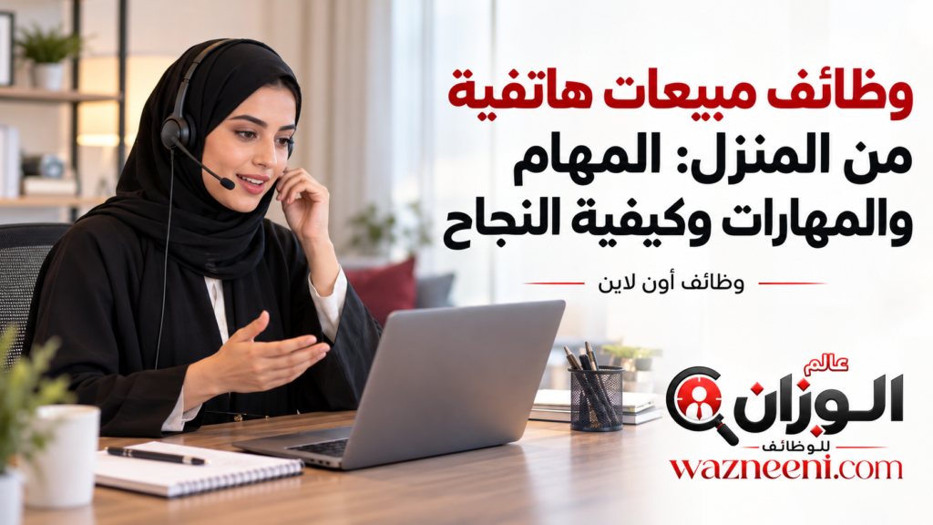 وظائف مبيعات هاتفية من المنزل